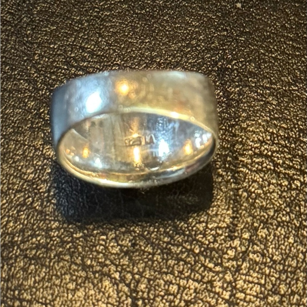 (Clearance)LA Sterling Silver puffy “Follow Your Heart”Ring Sz6.25 ring. 8 grams - Picture 2 of 6